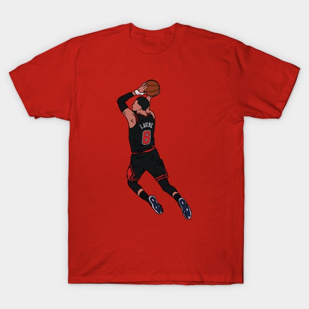 Zach LaVine 360 Dunk T-Shirt by rattraptees